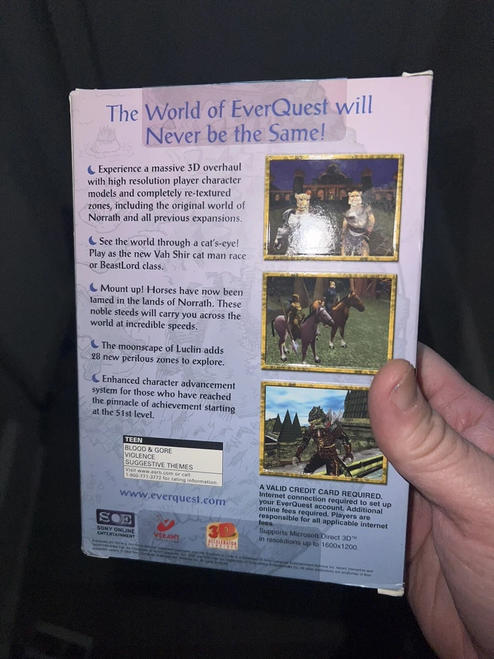 Everquest: The Shadows of Luclin (PC, 2001) Brand New Factory Sealed - Image 4 of 4