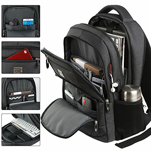 Slim Durable Water Resistant Laptop Backpack Fits 15.6 Inch Travel-image