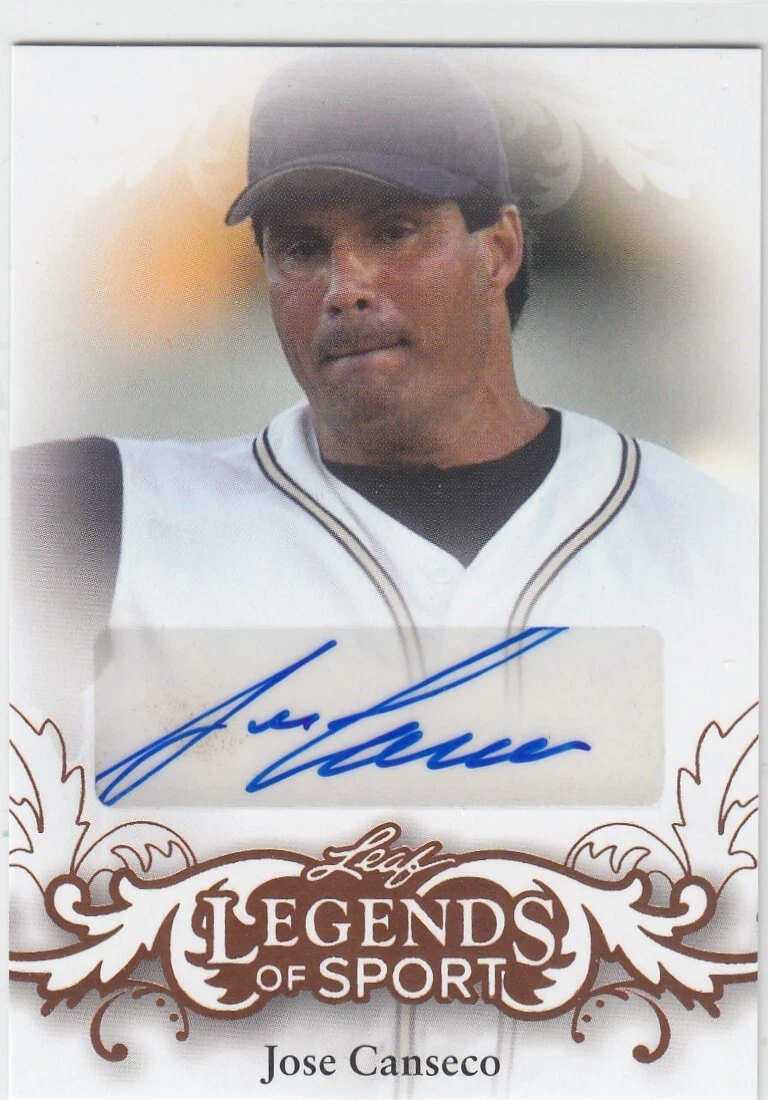 Leaf Jose Canseco Baseball Original Autographed Sports Trading