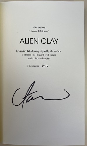 Alien Clay & Service Model - Adrian Tchaikovsky: SIGNED #193/350 Deluxe Editions - Picture 4 of 24