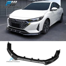 Fits 24-25 Nissan Sentra 4DR IKON Front Bumper Lip Splitter PP 3PCS Gloss Black