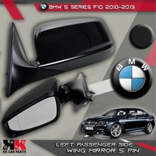 BMW 5 Series F10 2010-2013 Left Passenger Wing Mirror OEM 5-Pin Black