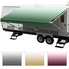 Heavy Duty 4-ply RV Awning Vinyl Fabric Replacement 18Oz Weatherproof 12ft-21ft
