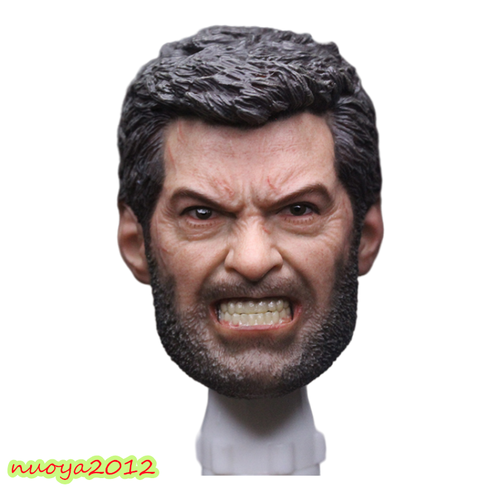1:6Head Sculpt Angry Ver Wolverine Logan Head Carved Hugh Jackman Fit 12"PH Body - Picture 2 of 16