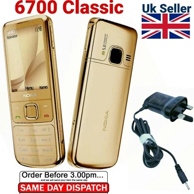 Brand New Nokia 6700 Classic GSM 3G GPS Mobile Phones Unlocked 5MP-*GOLD*