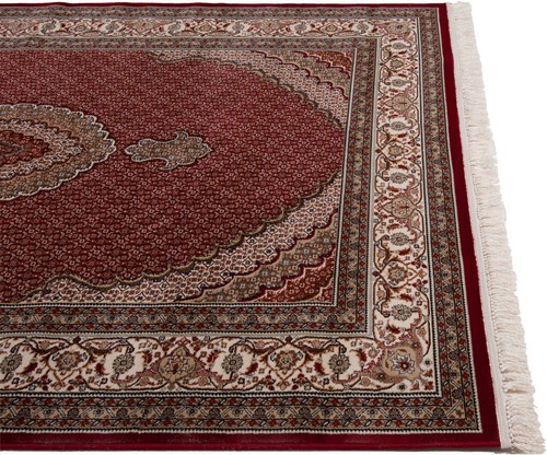 Tabriz Medallón Machine Woven Rug Persian Various Sizes - Rug, Carpet, Red - Picture 15 of 35