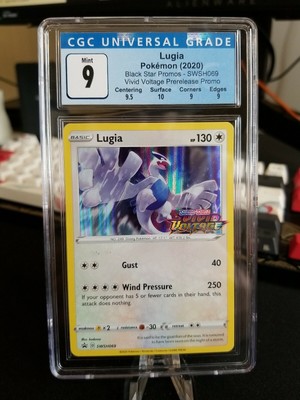Lugia Vivid Voltage Pre Release Black Star Promo Pokemon CGC 9 Mint | eBay