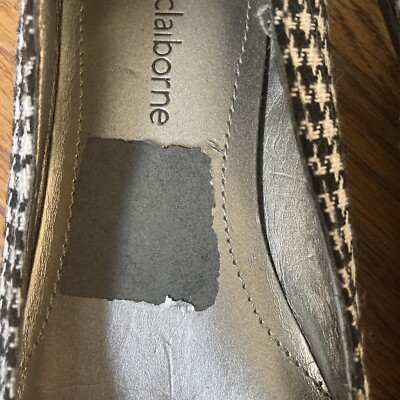 Liz Claiborne Dara Ballet Flats Houndstooth Black Wingtip  display picture 1