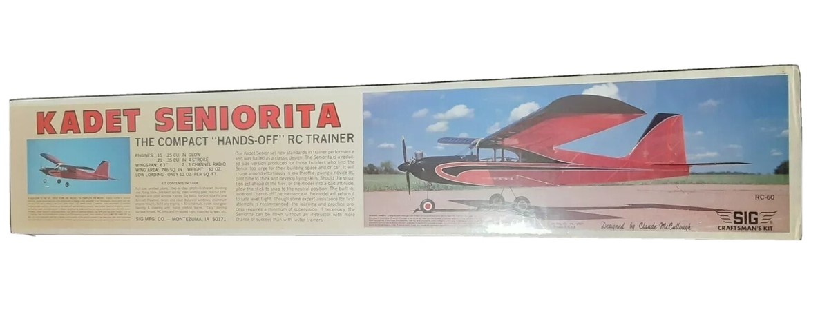 KADET SENIORITA Compact Hands-Off RC 60 Trainer Kit SIG Mfg. Co