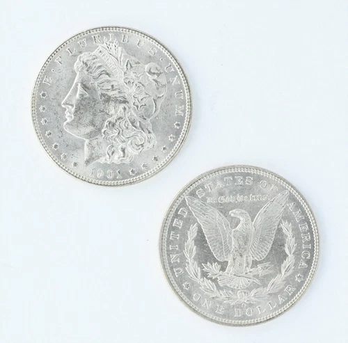 1901-O Morgan Dollar BU Roll of 20 S$1 Coins New Orleans Minted Silver Dollars