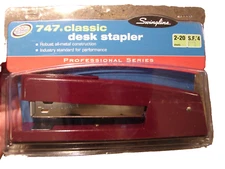 New Swingline 747 Desk Stapler Professional Series Burgundy Color Heavy Duty!!!