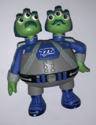 Disney Miles From Tomorrowland Two Headed Alien Gray Blue Suit Action Figure