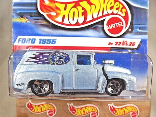 1999 Hot Wheels FORD 1956 22/26 Light Blue #927 First Editions w/5Sp Short Card - Picture 2 of 5