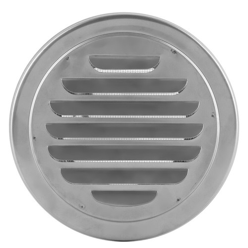 Stainless Steel Wall Air Vent Round Flat Grille Ducting Ventilation Cover Outlet - Picture 3 of 11