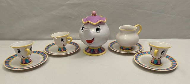 beauty and the beast toy china tea set