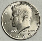 1980 P Half Dollar Kennedy Half Dollar Coin AU