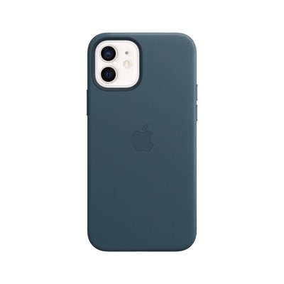 Original Apple iPhone 12 / 12 Pro Leder Case Hülle Baltic Blue Blau MAGSAFE