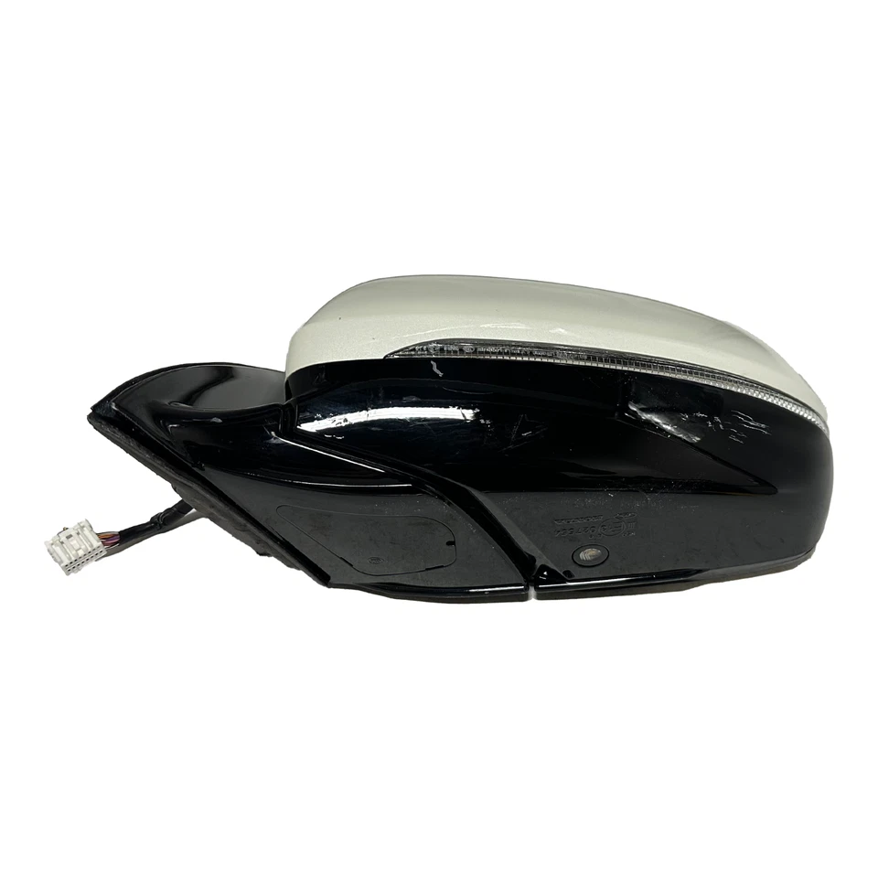 OEM White Left Side Mirror Turn Signal Fog 12 Pin 2016-2020 Acura MDX E13027554 Foto 4 de 4