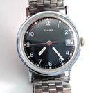 1978 TIMEX Mercury Calendar 16570 10578 Black Dial Watch Men's 34mm PARTS REPAIR