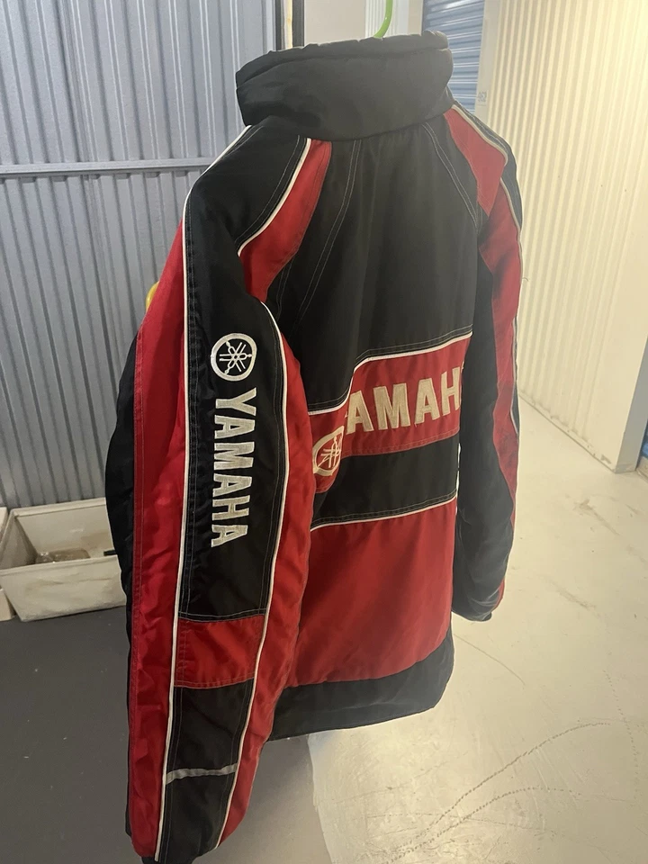 Chaqueta de moto Yamaha adulto talla 2XL roja negra Foto 3 de 4