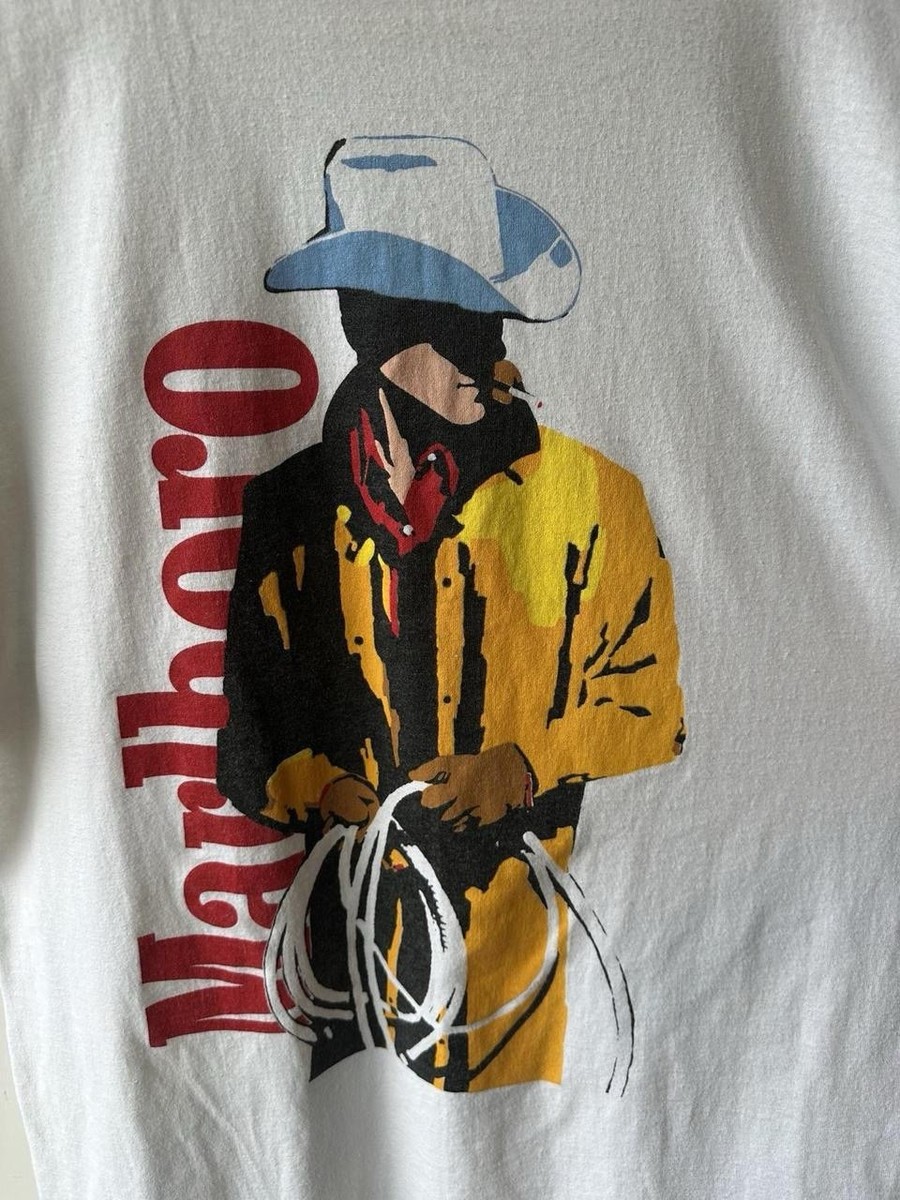 Vintage Marlboro Cowboy T-Shirt Original Single Stitch Size XL USA
