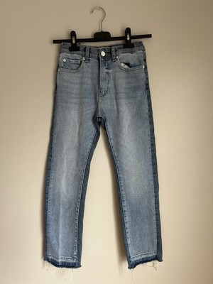 DL1961 Hybrid Emie Straight High Rise Jean Girls 12 Twilight Hour Bi-Color