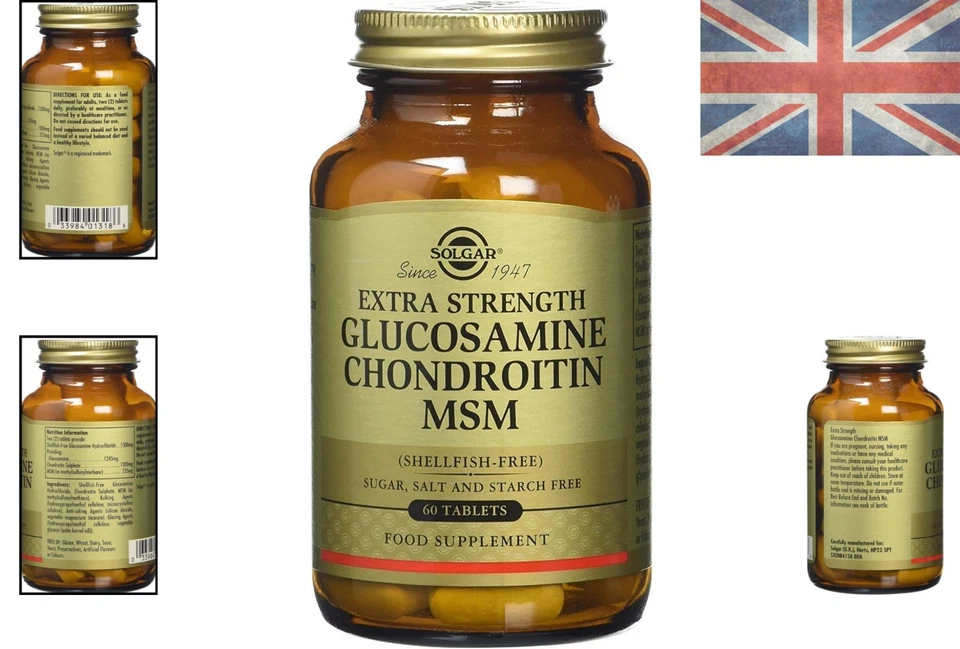 60 Count Extra Strength Glucosamine Chondroitin for Joint Health - Gluten Free - Image 2 of 4