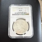 1923 Peace Dollar ANACS MS 63 Silver Uncirculated Business Strike Philadelphia