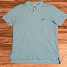 Brooks Brothers 1818 Slim Fit Performance Polo Shirt Blue Heather Men s Sz. XL