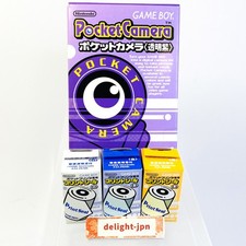 Nintendo GameBoy Pocket Camera Clear Purple MGB-006 w/3 print seals JAPAN