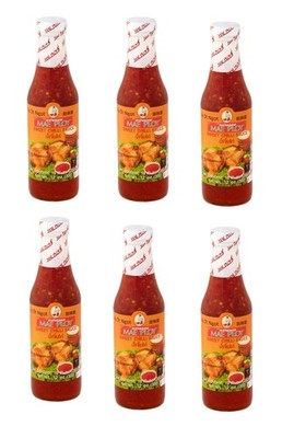 6 Pack Mae Ploy Sweet Chili Sauce 12 oz Bottles | Mild Thai Dipping & Marinade