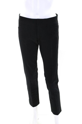 Pantalon GENNY Noir - Taille 10 - Style Flat Front Zip Côté - Slacks élégantes
