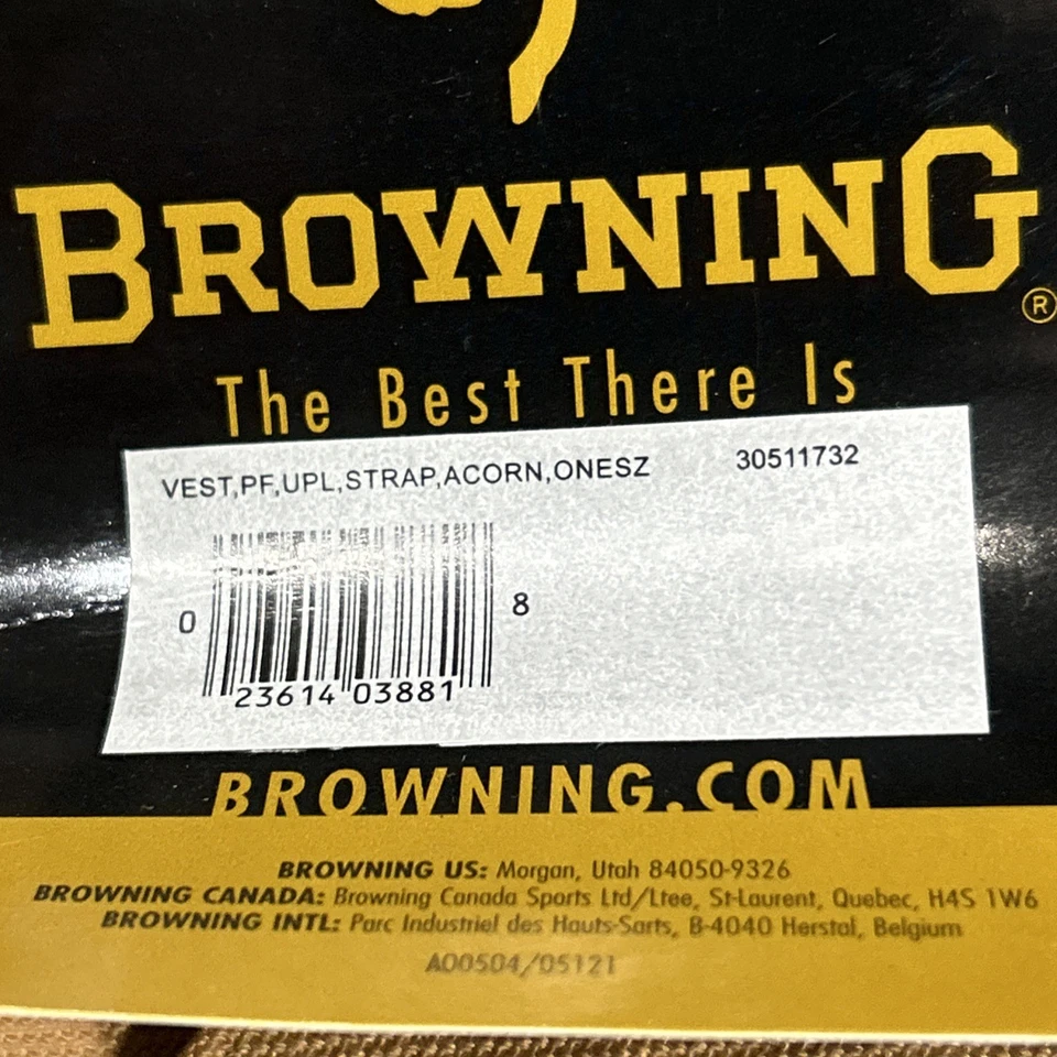 NEW Browning Upland Vest Bird "Pheasants Forever” Embroidered Adjustable Orange - Image 4 of 4
