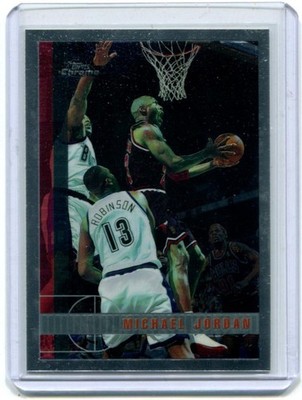 1997-98 Topps Chrome #123 Michael Jordan Chicago Bulls NM | eBay