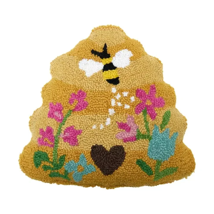 Shaped Bee Skep Hook Pillow NEW