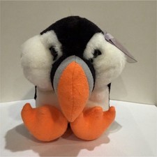 Vintage Puffkins Collectors' Club Stuffed Puffin Plush Animal Member #6307 Small