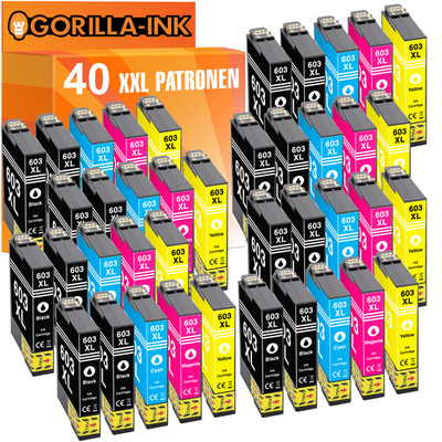 40x Patronen für Epson 603 XL XP-2100 XP-2150 XP-3100 XP-3150 XP-3155 XP-4150