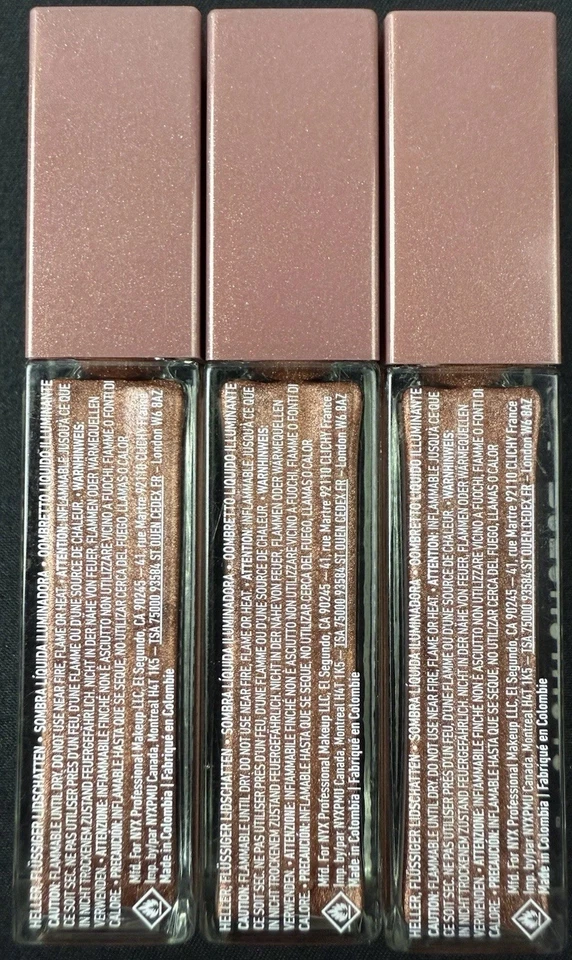 3X NYX Maquillaje Profesional Ultimate Glow Shots Premio Pera 7,5 ml. Nuevo. Foto 3 de 4