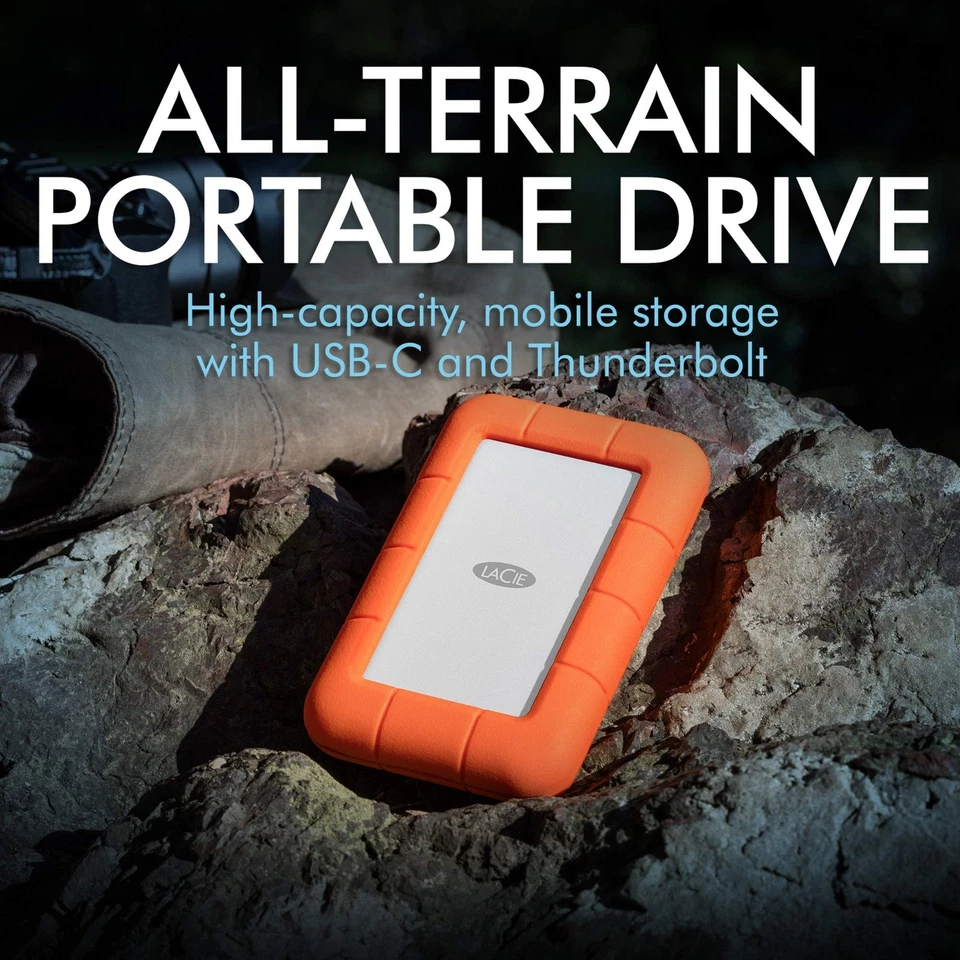 Rugged Thunderbolt USB-C 2TB External Hard Drive Portable HDD – USB 3.0 compa... - Image 2 of 4