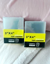 Clear Card Top Loaders (2 wrapped packs, 50 total) 