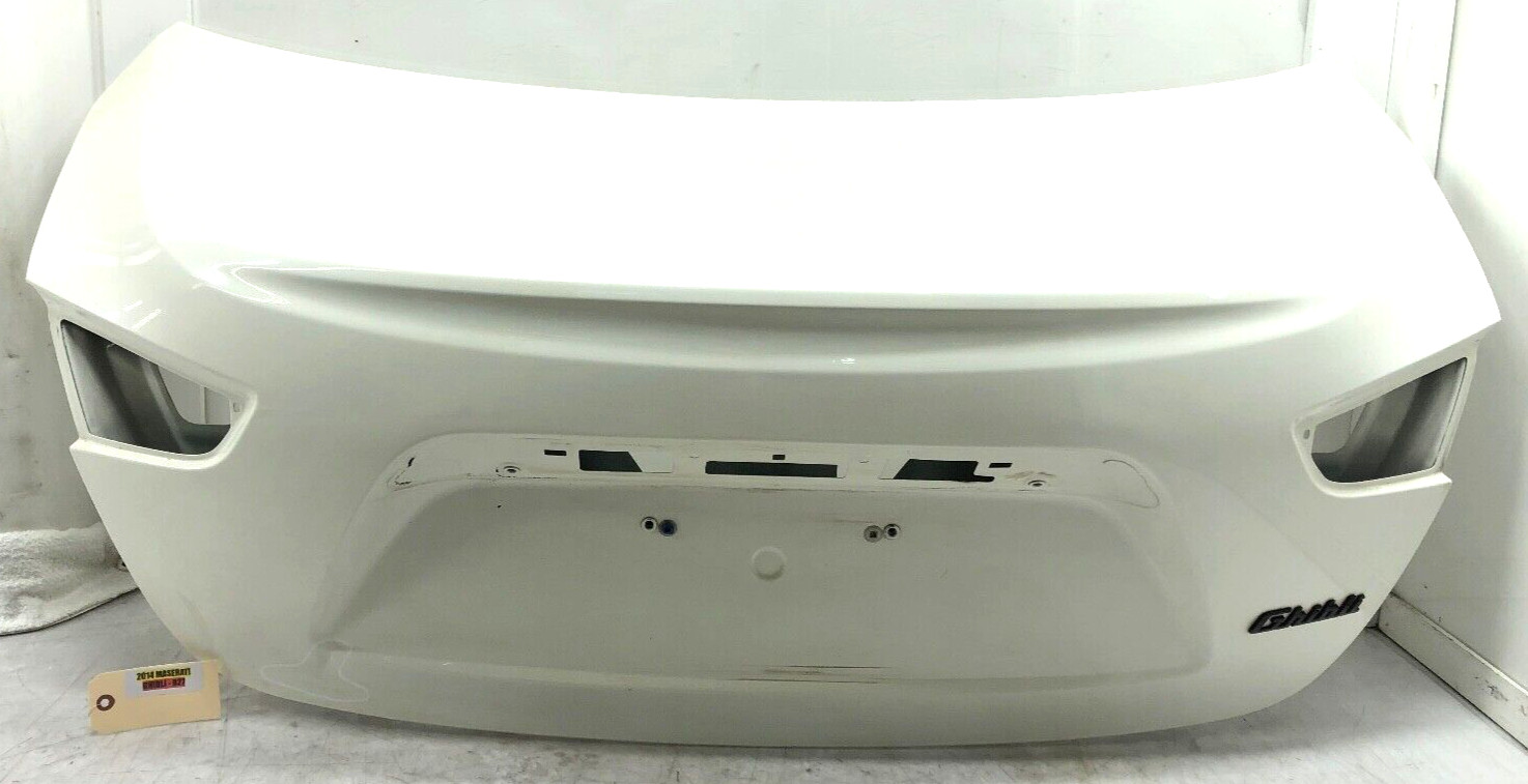 2014-2022 MASERATI GHIBLI TRUNK LID PANEL OEM BIANCO WHITE.