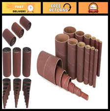 18-Pack Assorted Grit Spindle Sanding Sleeves for Woodworking & DIY Projects