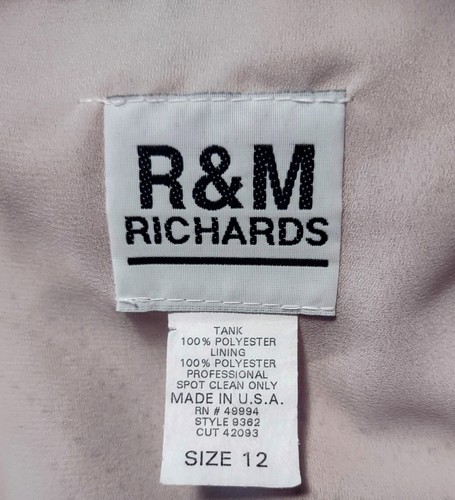 R&M RICHARDS Beige 3 Piece Pants Suit Women's Size 12 - Picture 7 of 14