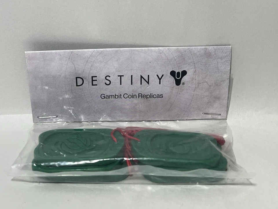 Destiny Gambit Video Game Coin Replicas Loot Gaming 2021 Green Plastic LootCrate - Image 2 of 4