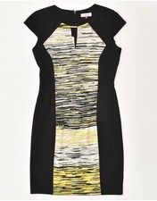 CALVIN KLEIN Womens Sheath Dress US 4 Small Black Polyester AR52