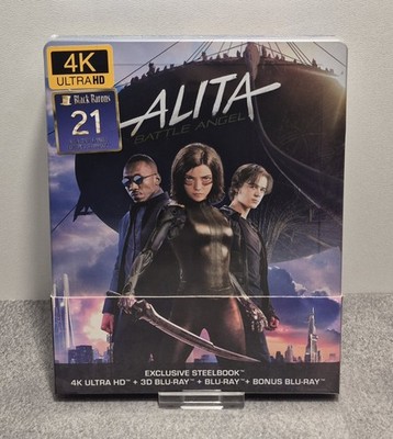 Alita: Battle Angel 4k UHD + 2d + 3d Black Barons - Steelbook BluRay - NEU & OVP