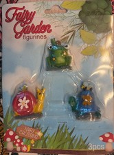 Fairy Garden Figurines - Snail, Turtle, and Frog - Fairy Crossing