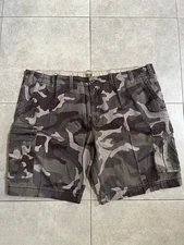 the foundry supply co 52 Camo Camouflage Cargo Shorts Pockets 100% Cotton 