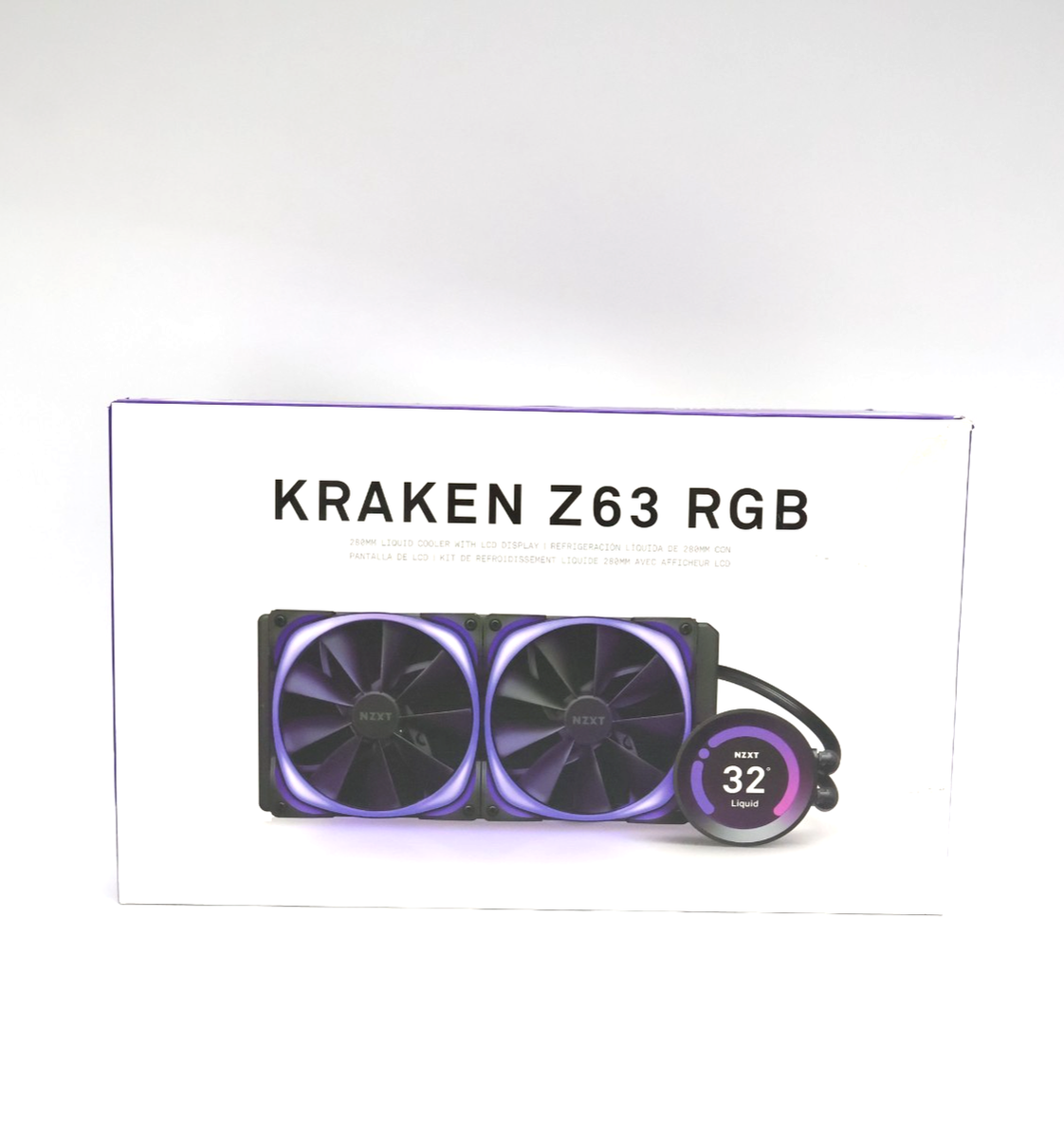 New NZXT Kraken Z63 280mm AIO Liquid CPU Cooler White RL-KRZ63-RW