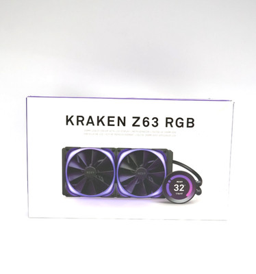 New NZXT Kraken Z63 280mm AIO Liquid CPU Cooler White RL-KRZ63-RW ''READ''